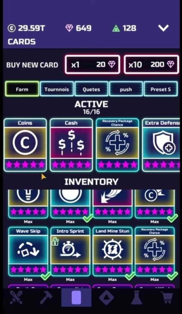 What are The Tower - Idle Tower Defense Cards What are The Tower - Idle Tower Defense Cards