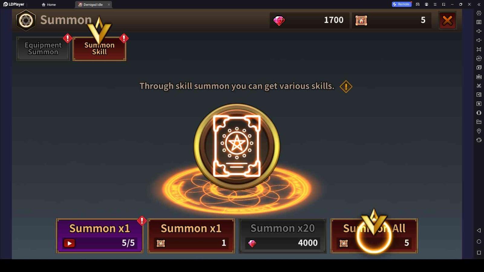 Skill Summon