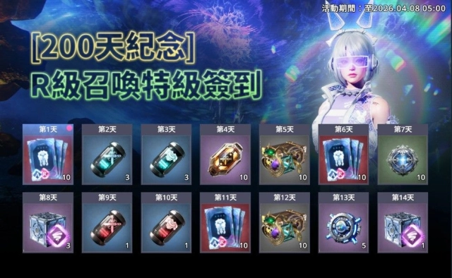 《阿瑞斯：命運的選擇者》歡慶上市 200 天！四大紀念活動盛大開跑，完成任務送R級機甲召喚券