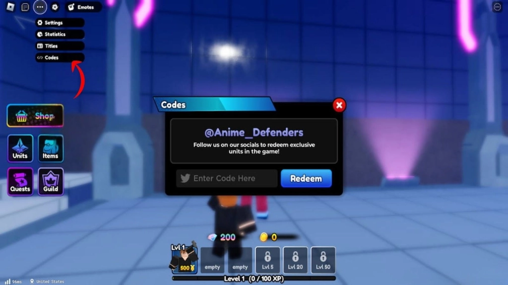 How to Redeem Anime Defenders Codes