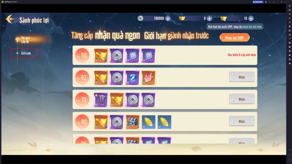 Full bộ code Tiên Đạo Ta Độc Tôn - Hướng dẫn cách nhập chi tiết