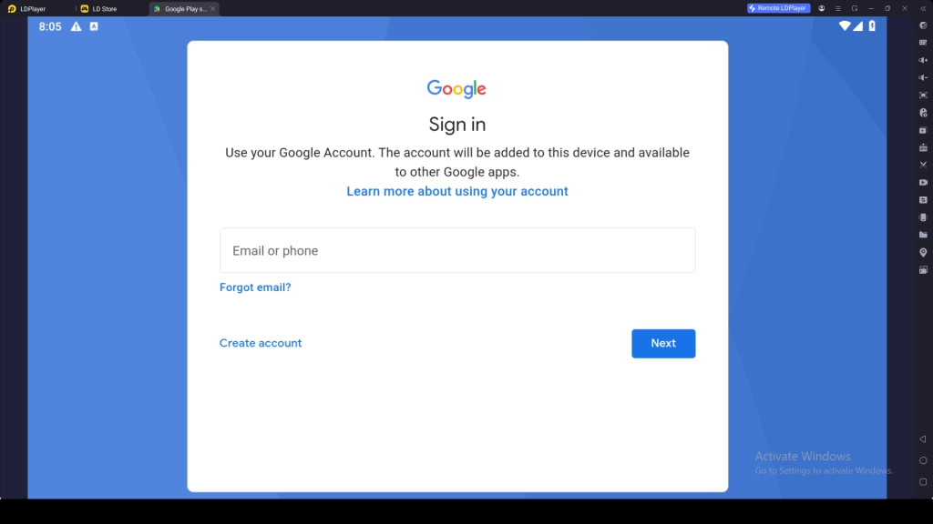 Sign in to Google Play (If Required)