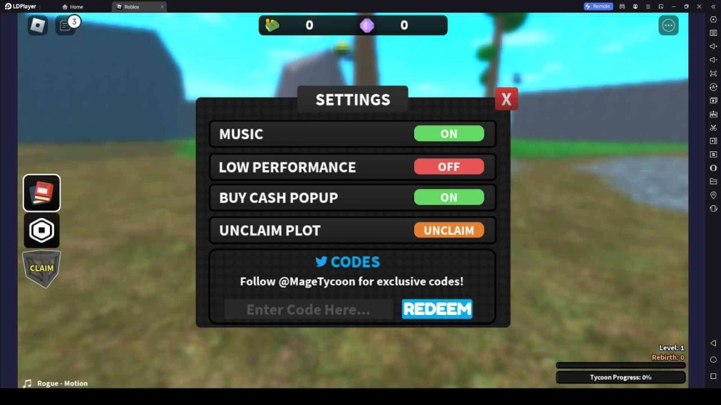 Roblox Mage Tycoon Codes for Free Rewards And Free Gifts -March 2025