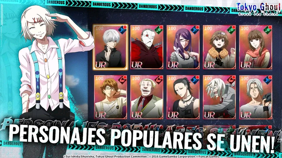 Tokyo Ghoul: Break the chains — Nuevos códigos de regalo y trucos exclusivos