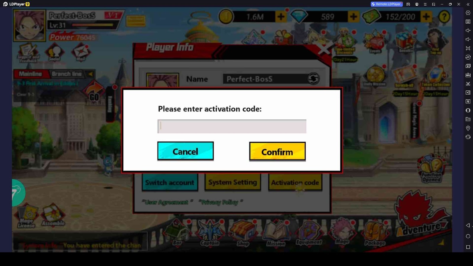 Redeeming Process for the Codes in Epic Magician: 100y Quest