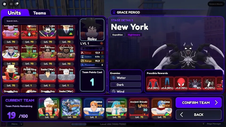 Recommended Team Setup for Spider-Man Extraction Mode