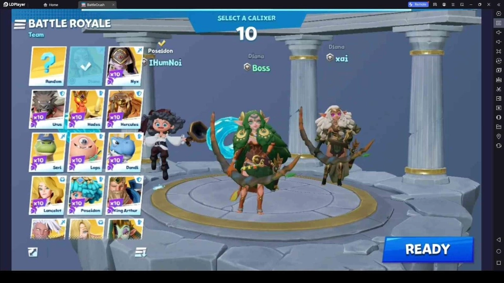 Select a Calixer to Enter BATTLE CRUSH BETA Gameplay Select a Calixer to Enter BATTLE CRUSH BETA Gameplay