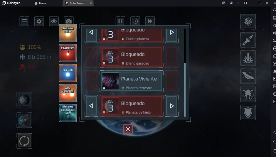 Actualización de Solar Smash: Nuevo planeta con vida propia