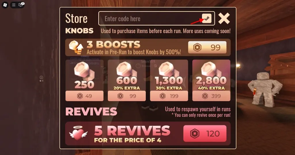 How to Redeem Codes in Roblox DOORS