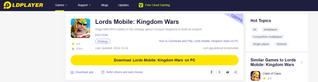 How to Play Lords Mobile: Kingdom Wars on PC with Free Android Emulator in 2024