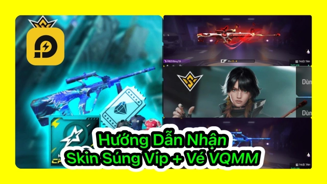 FreeFire: Nhận Skin Súng Vip AUG Thần Điểu, M82B Bóng Tối và Vé Quay May Mắn
