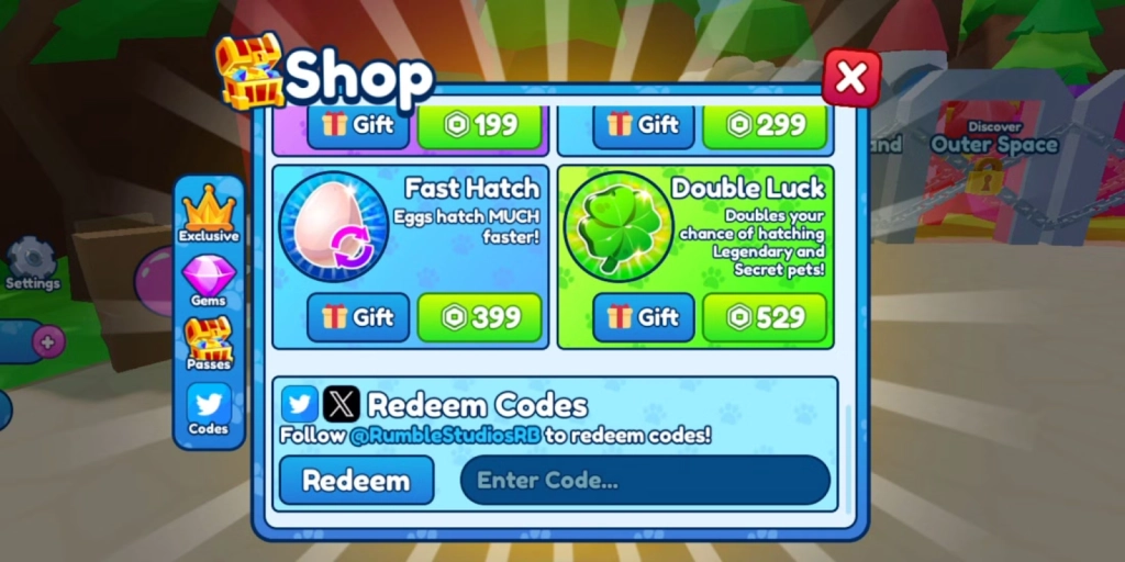 How to Redeem Codes in Bubble Gum Simulator