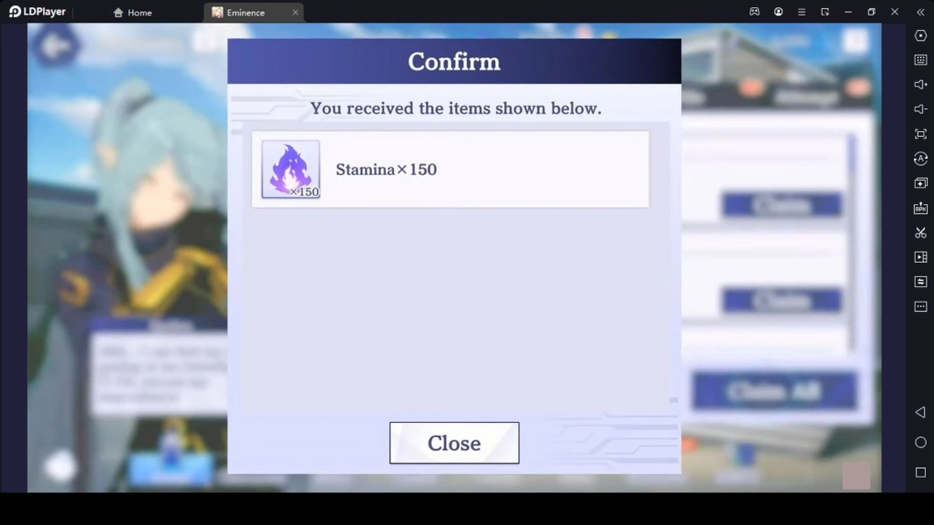 Stamina or the Energy System of The Eminence in Shadow RPG