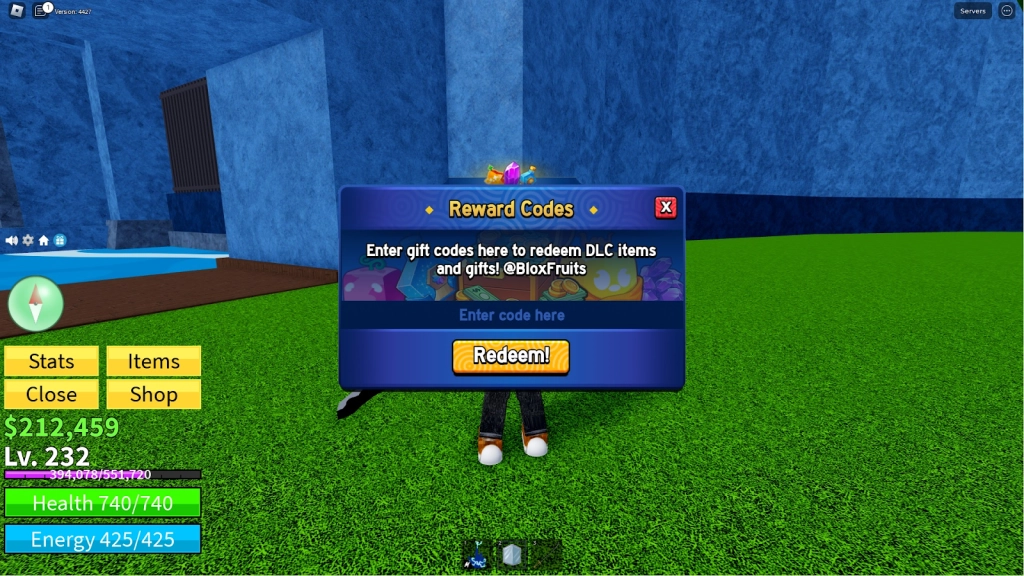 How to Redeem Codes in Blox Fruits