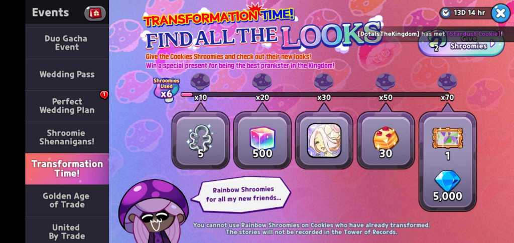 Cookie Run Kingdom Shroomie Shenanigans Update 8