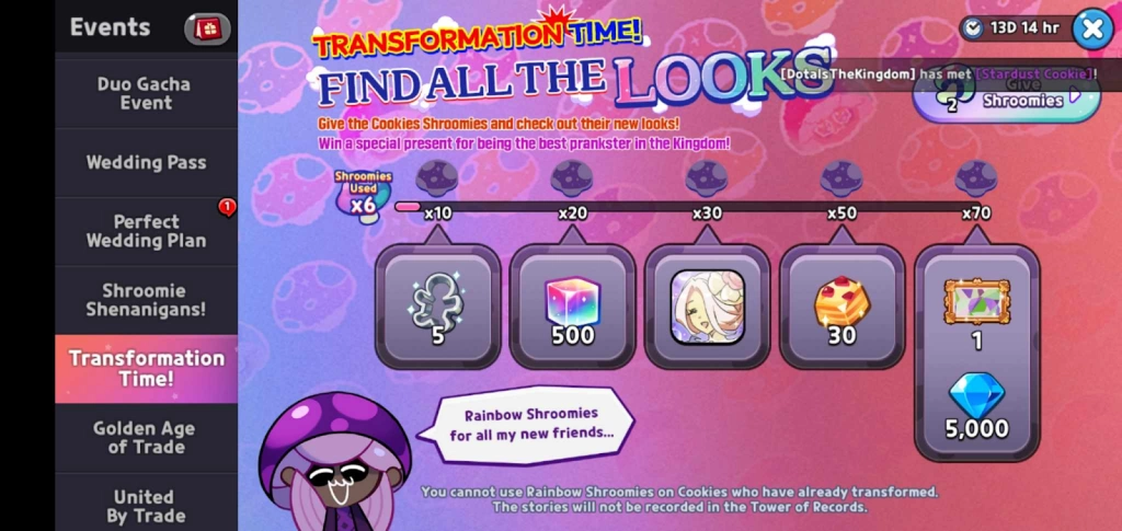 Cookie Run Kingdom Shroomie Shenanigans Update 8