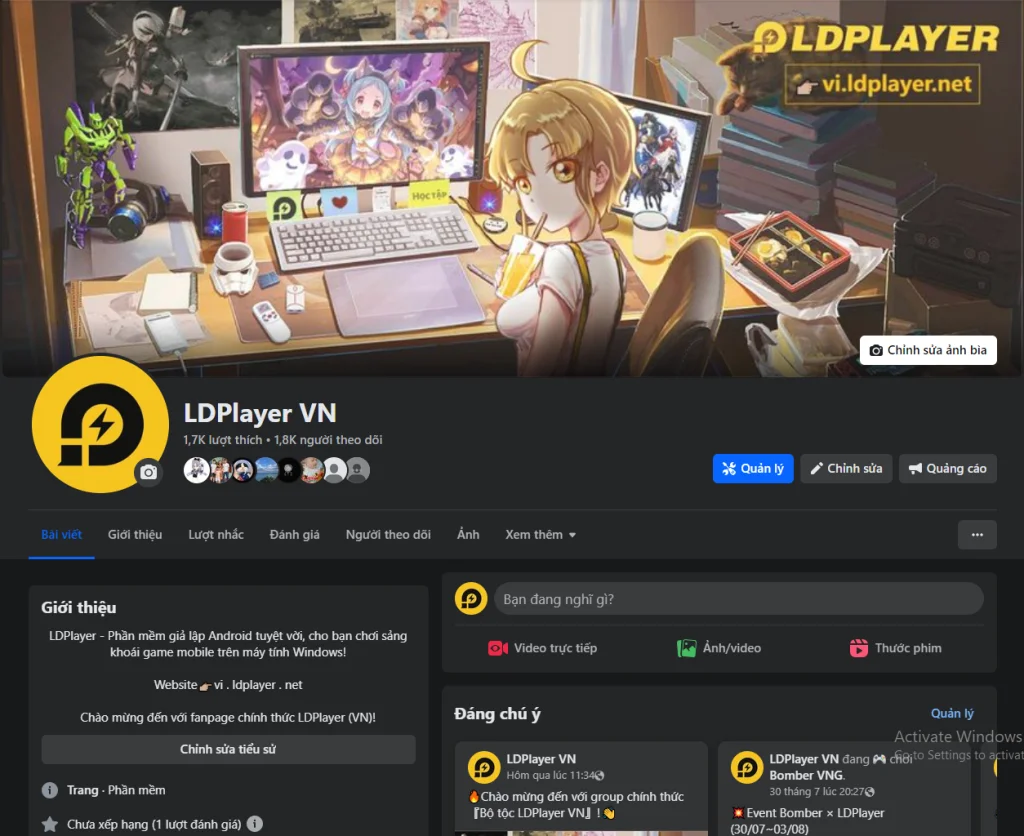 Group chính thức『Bộ tộc LDPlayer VN』chào mừng các bạn player!