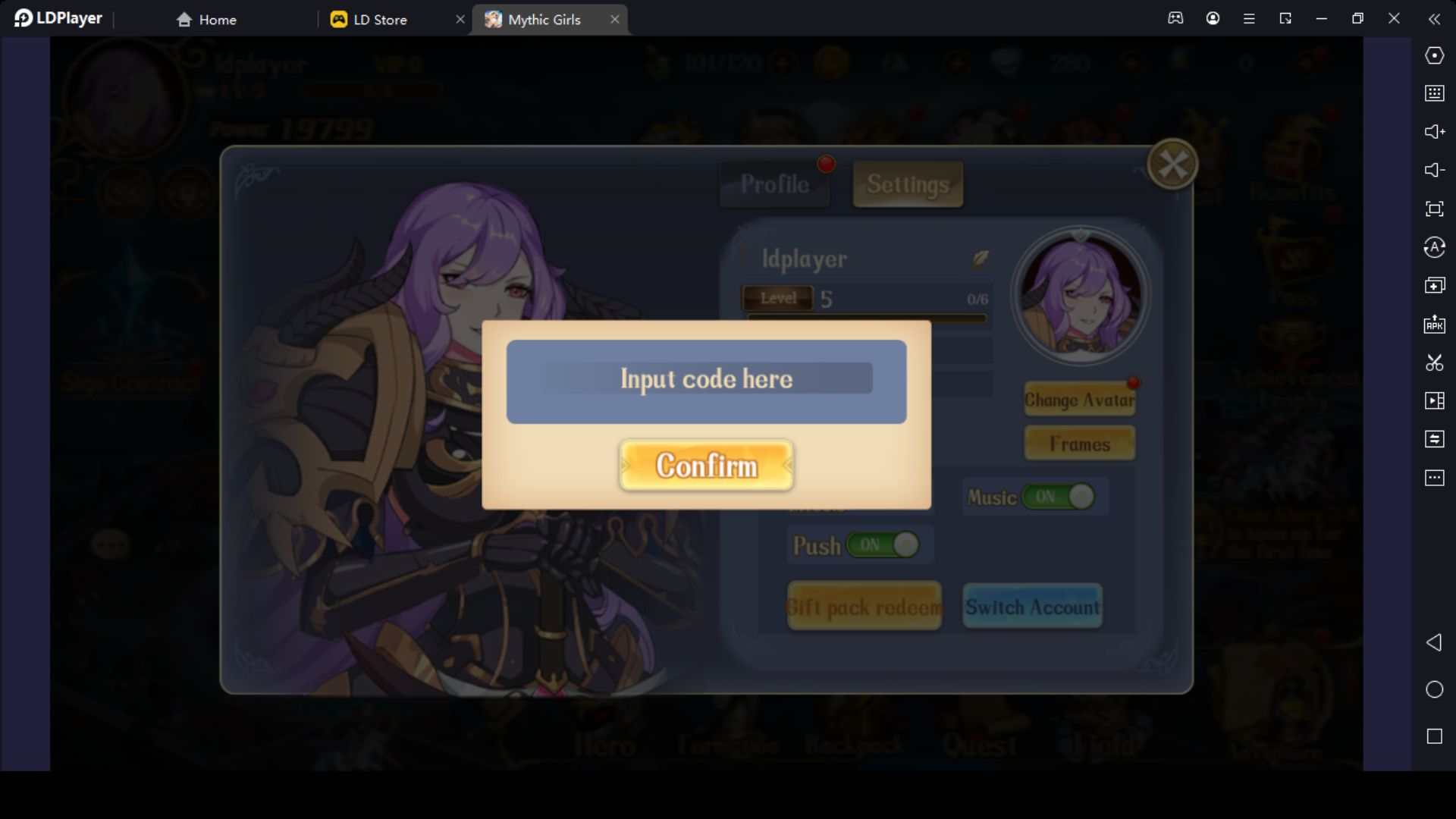 Active Mythic Girls Redeem Codes list