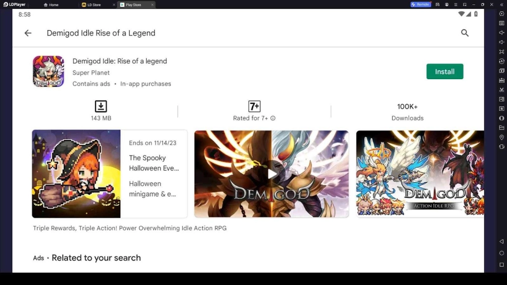 Playing Demigod Idle Rise of a Legend on PC with LDPlayer Playing Demigod Idle Rise of a Legend on PC with LDPlayer