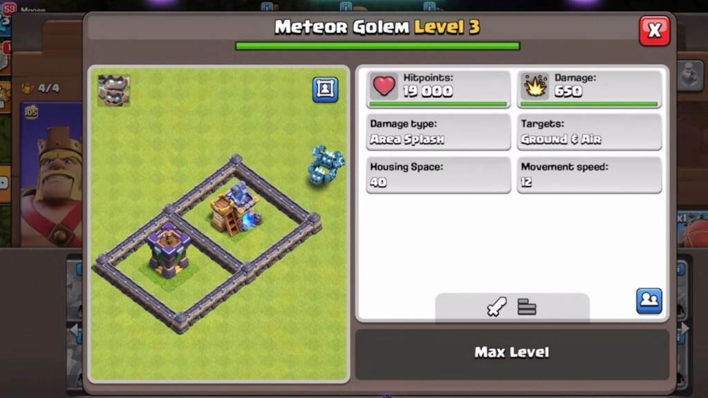 Unlocking and Upgrading Clash of Clans TH18 Meteor Golem 