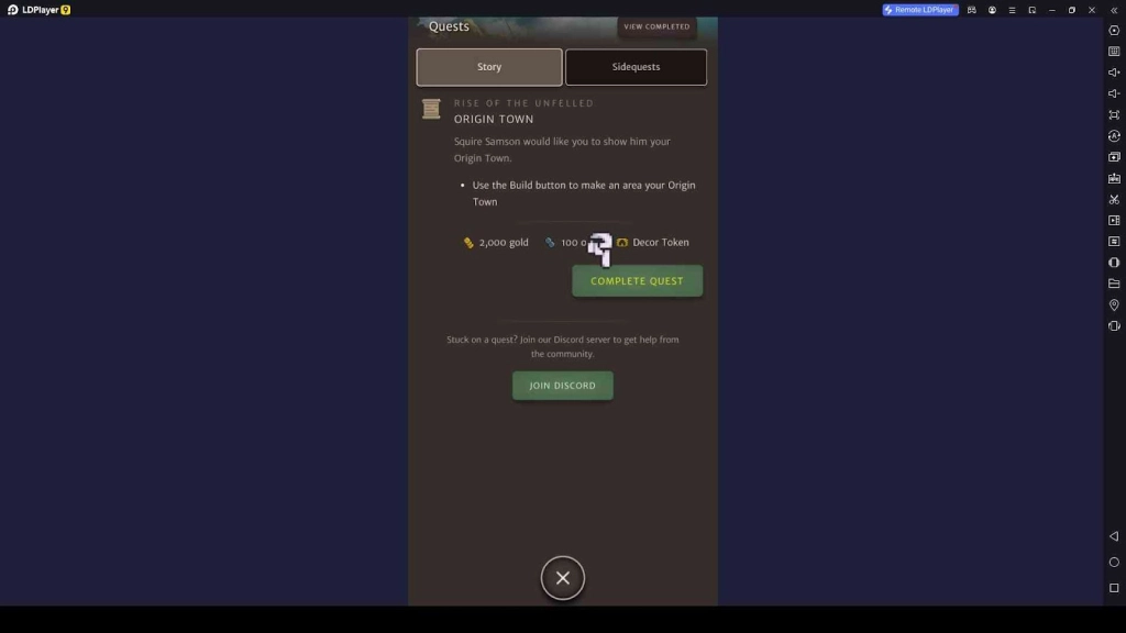 Complete Quests and Level Up Complete Quests and Level Up