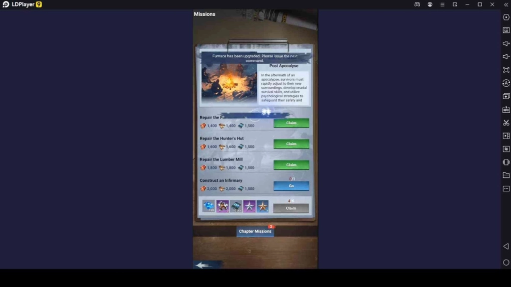 Complete Chapter Missions