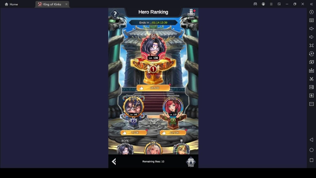 Rank Up the Best Heroes