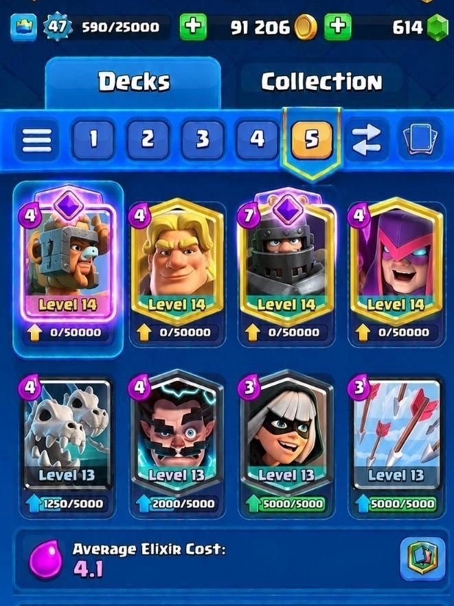Evo Battle Ram Golden Knight Bridge Spam Deck