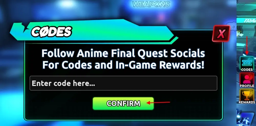 Anime Final Quest แจก Codes ล่าสุด อัปเดตเรื่อยๆ