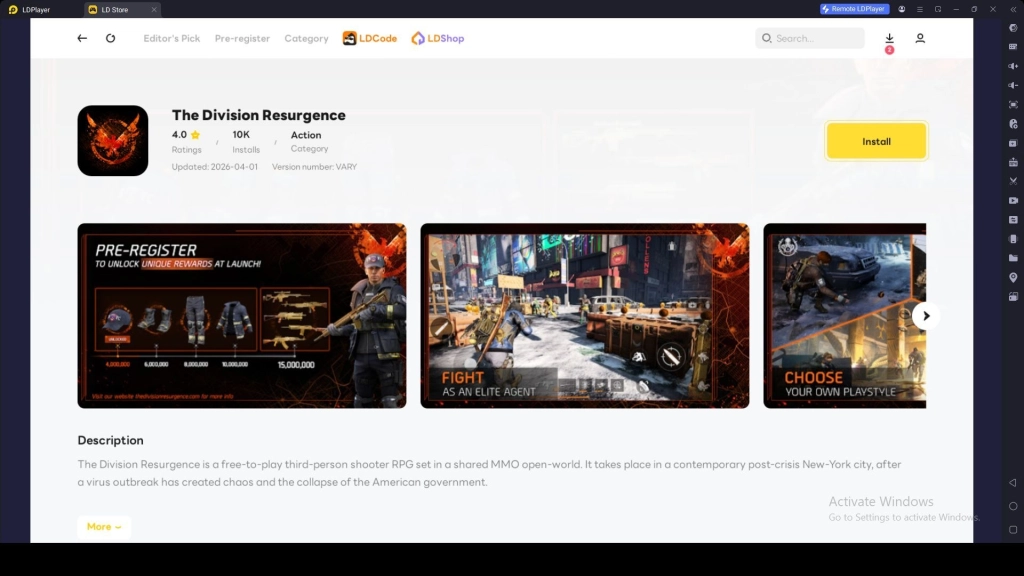  Find and Install The Division Resurgence