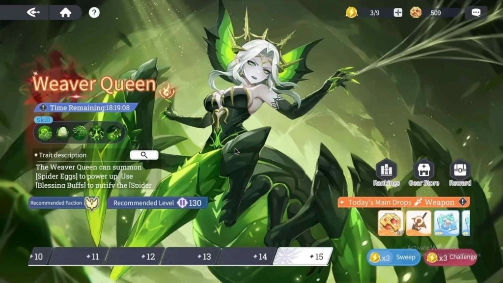 Dragon Traveler Weaver Queen Boss Overview