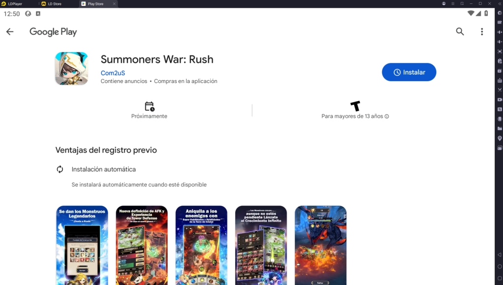 Tutorial — Descargar y jugar Summoners War: Rush en PC
