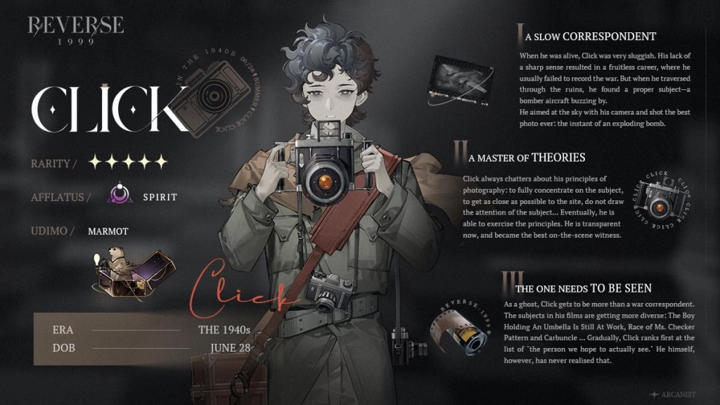 Character Revealed: Click - Initial Impressions