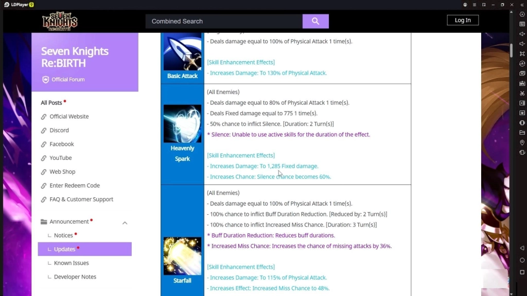 penjelasan skill dan serangan Hero Elysia di 7K Re:BIRTH Global.