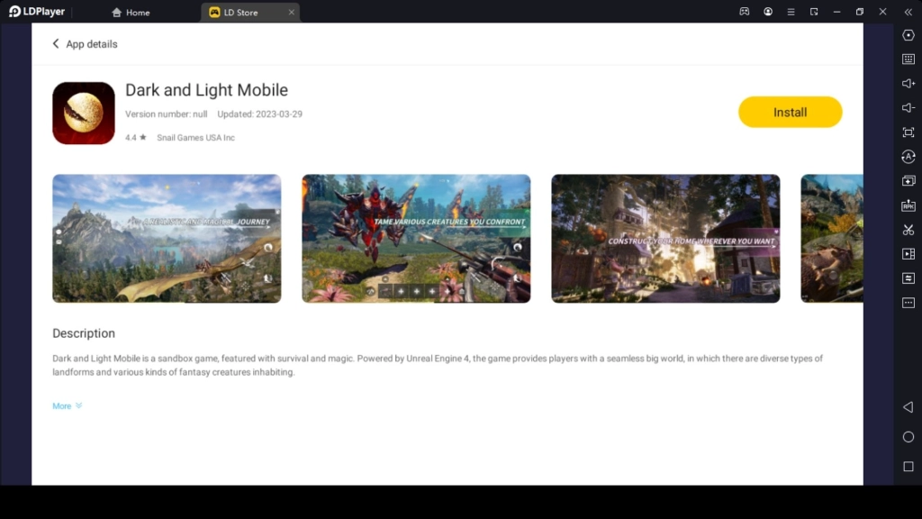 Playing Dark & Light Mobile on a PC Playing Dark & Light Mobile on a PC