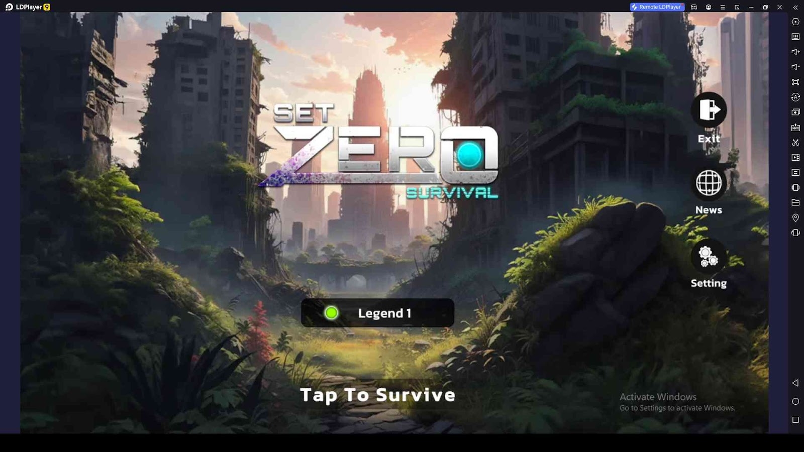 Set Zero: Survival Codes