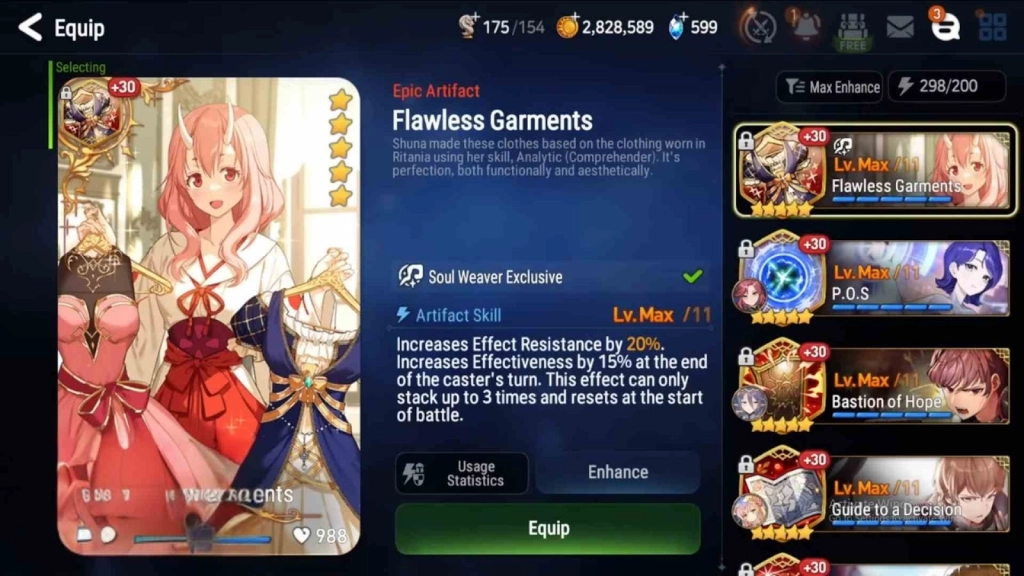 Best Epic Seven Aram Artifacts