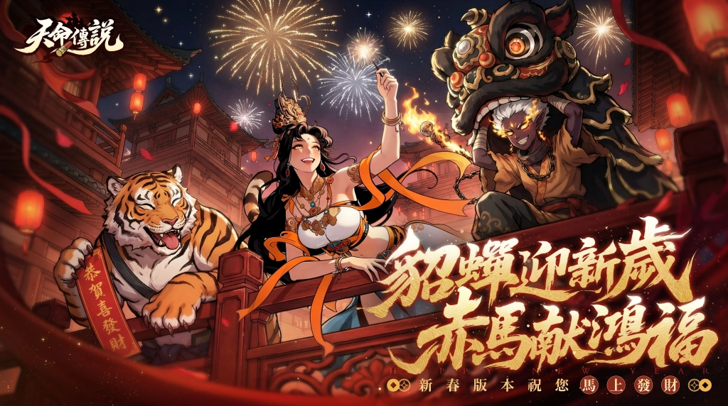 《天命傳說》迎新春！貂蟬絕美幻化登場 初一至初七全服紅包天天領