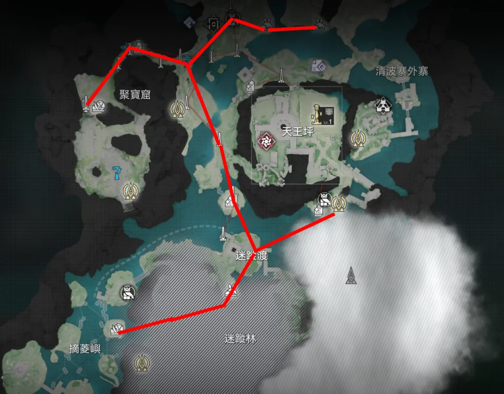 明日方舟終末地景玉谷滑索參考