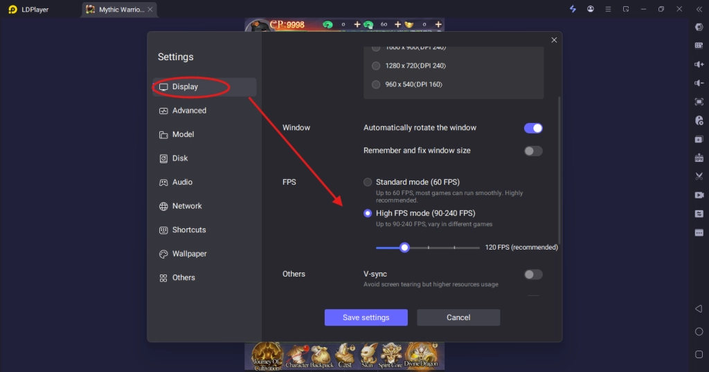Higher Frame Rates for Smooth Combat
