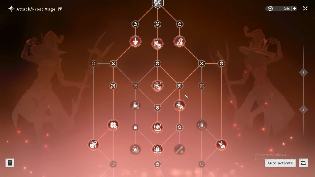 Core Talent Tree for Basic Frost Mage 