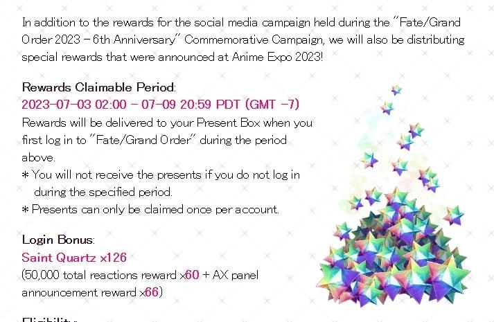 Fate/Grand Order 6th Anniversary - How To Get The Most Rewards