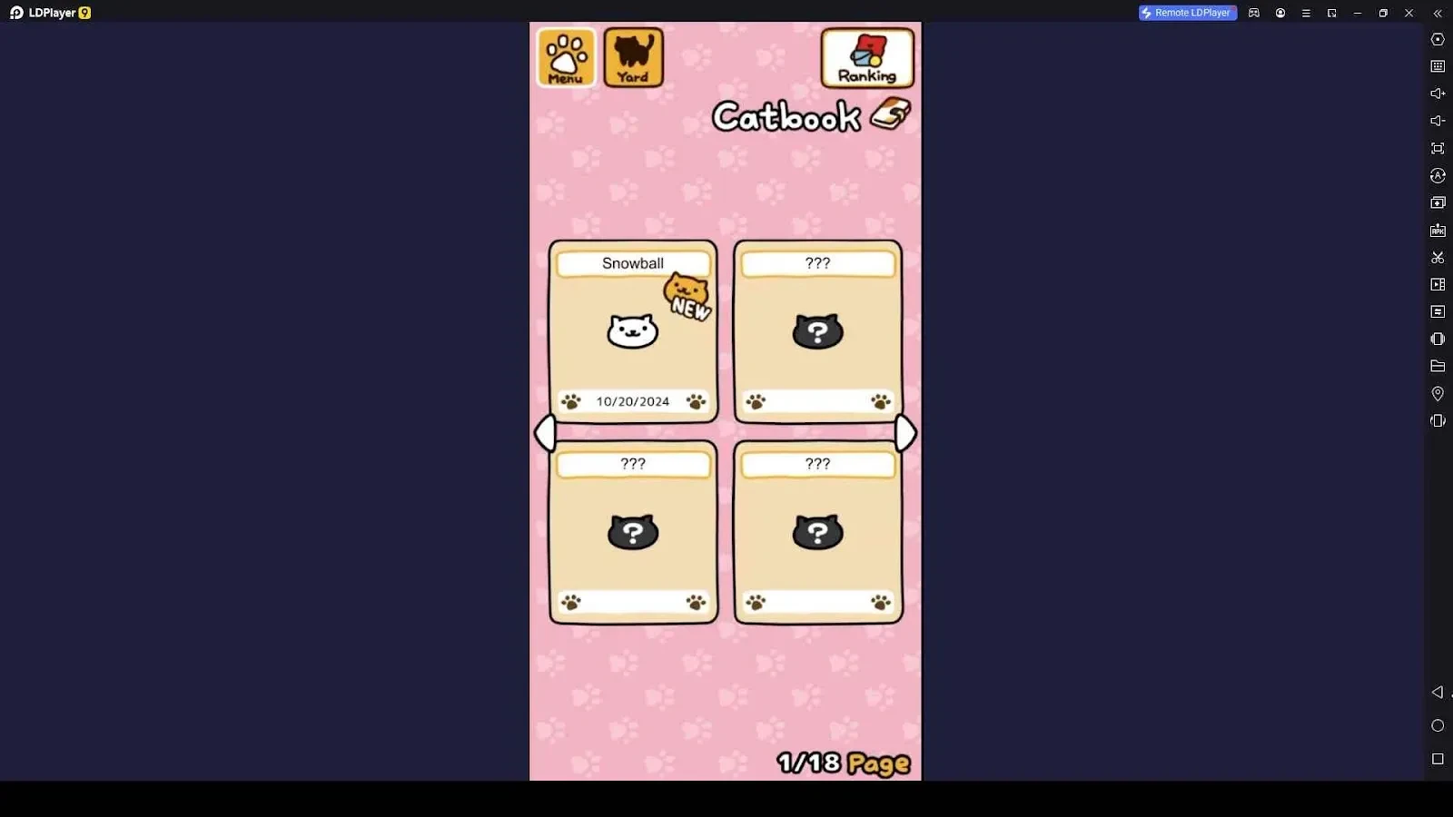 Catbook in the Neko Atsume 2: Kitty Collector