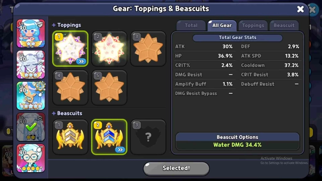 Recommended Toppings and Beascuits