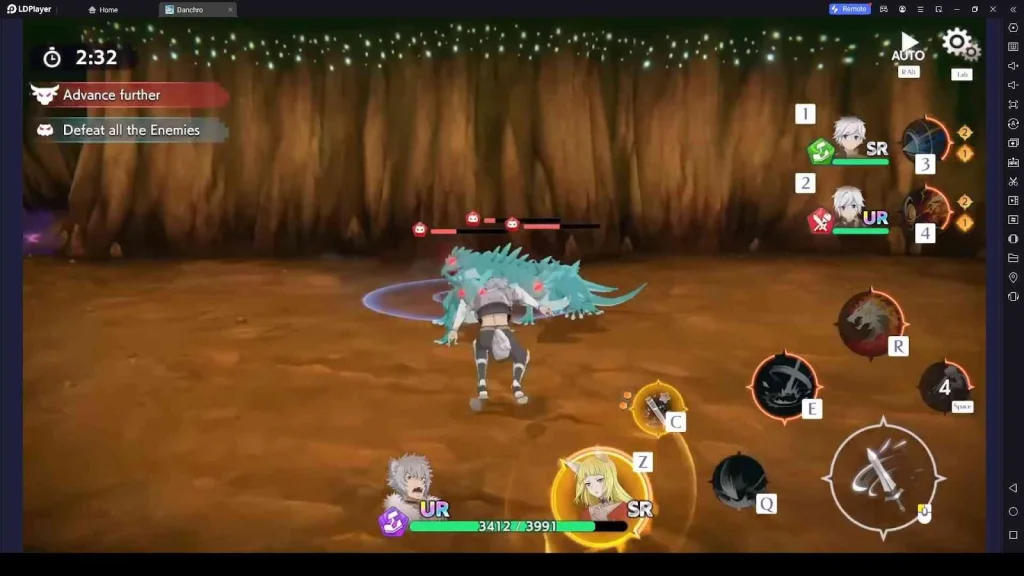 Battles in DanMachi BATTLE CHRONICLE Gameplay Battles in DanMachi BATTLE CHRONICLE Gameplay
