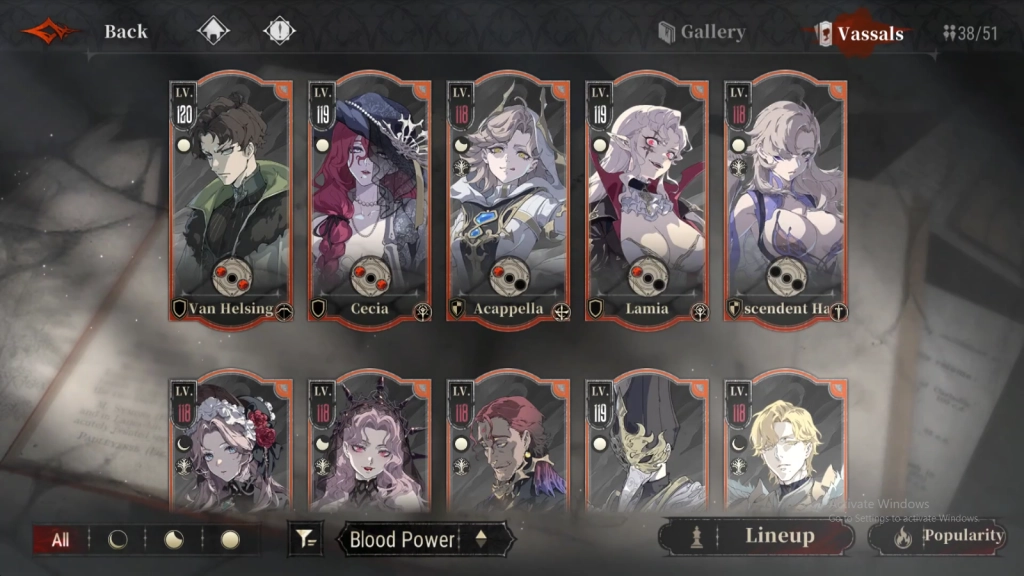 Which Vassals to Level Up First
