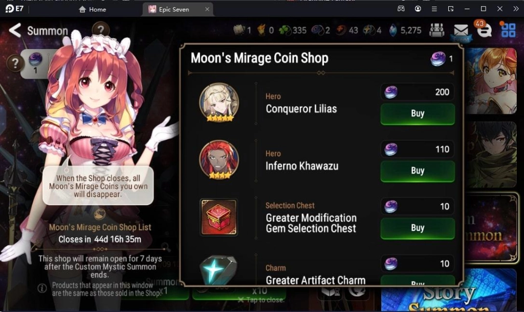 Top 5 Moonlight Heroes To Mystic Summon - Epic Seven