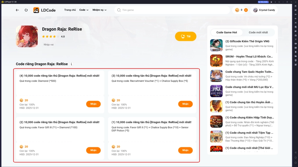 Full bộ code Dragon Raja: ReRise - Hướng dẫn cách nhập chi tiết