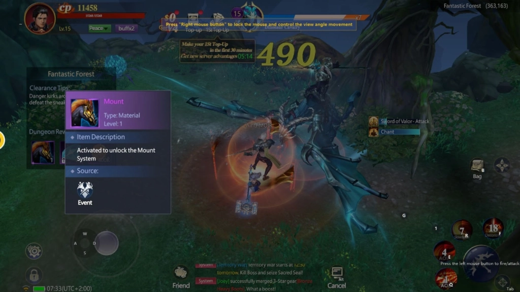 Gear and Weapon Slots