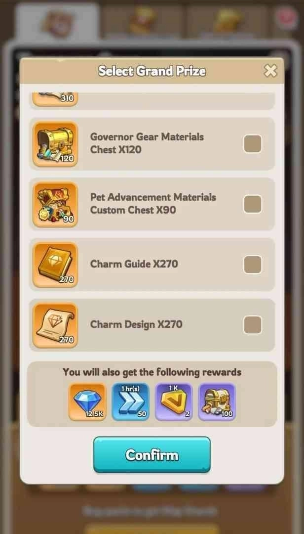 Choose Your Grand Prize